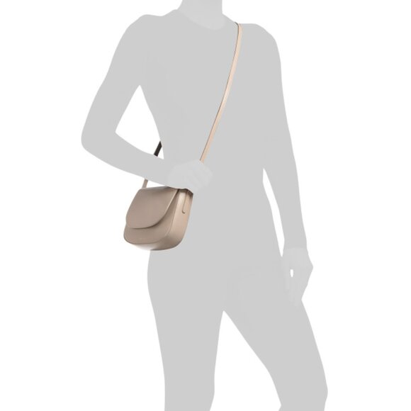 MANSUR GAVRIEL Light Grey Made In Italy Leather Classic Mini Crossbody - Picture 2 of 2